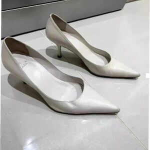 Zara Elegant White Heels